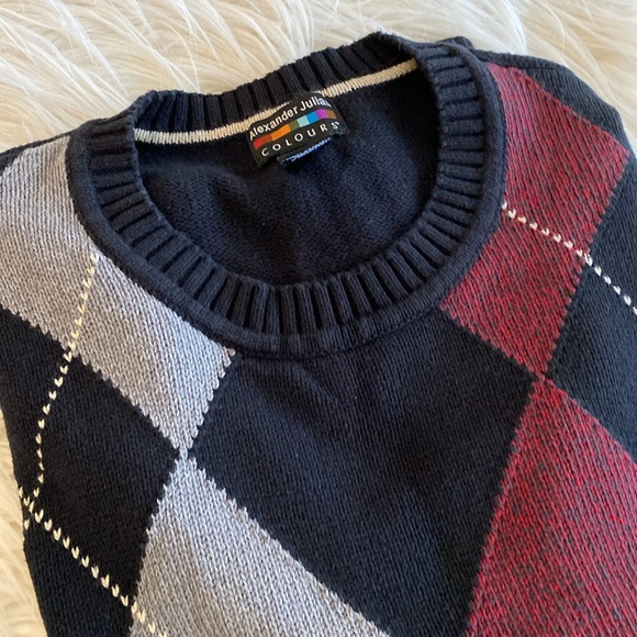 ALEXANDER JULIAN 100% cotton men's sweater - Picture 10 of 10